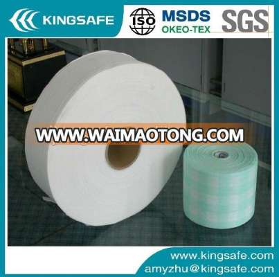 Spunlace viscose/ polyester non woven fabrics rolls cheap fabric rolls for wet wipes in Kingsafe